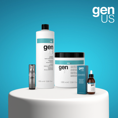 Género Leche para el juego de cabello estresado y tratado