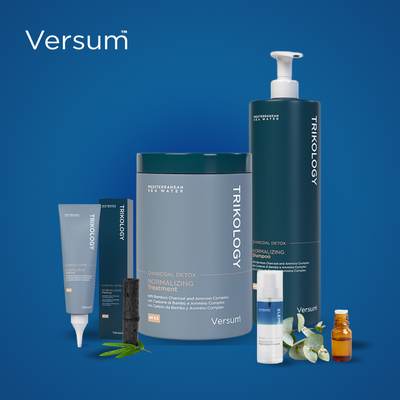 Set Versum Trikology Charcoal Detox: revitaliza tu cabello y cuero cabelludo con una desintoxicación profesional