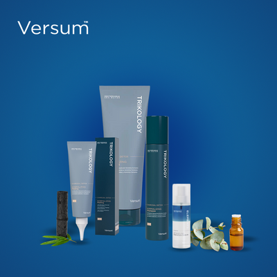 Set pequeño Versum Trikology Charcoal Detox: revitaliza tu cabello y cuero cabelludo con una desintoxicación profesional